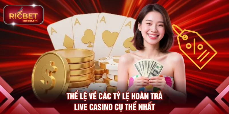Thể lệ về các tỷ lệ hoàn trả live casino cụ thể nhất