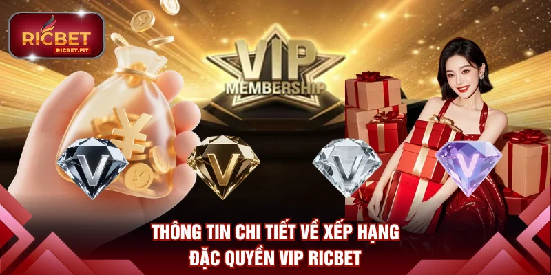 Thông tin chi tiết về xếp hạng đặc quyền VIP RICBET
